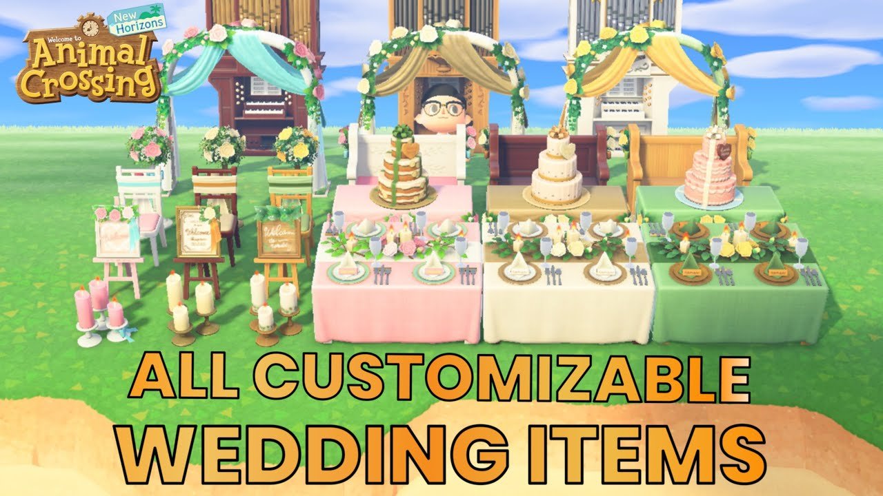 Bundle Set Wedding + 200 heart crystals Animal Crossing New Horizon