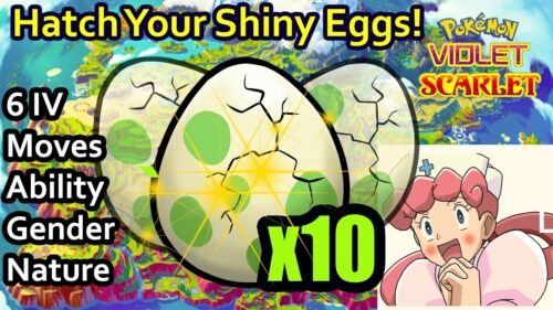 Pokemon Scarlet & Violet / X8 EEVEE EVOLUTION Shiny Egg Pack 