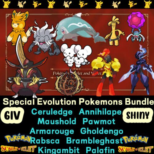 Shiny/non-shiny Gen 5 Low Level Evolutions/legendary 6IV X/Y 