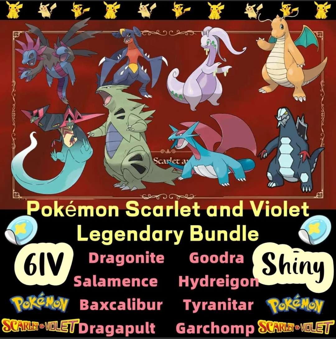 Pokemon Scarlet and Violet BAXCALIBUR Shiny 6IV / Competitive