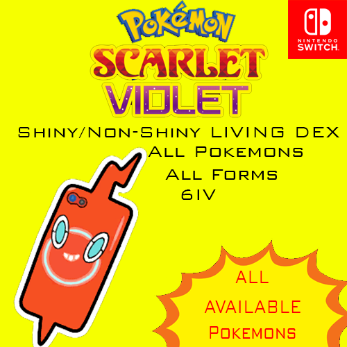 Pokémon Scarlet Violet Complete Shiny Living Dex Pokedex Full 6IV