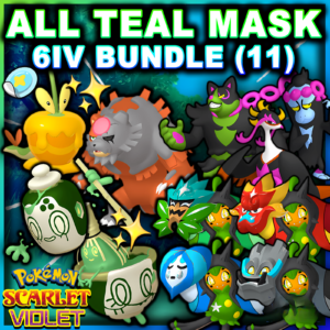 Bundle All 11 Teal Mask - Pokemon Scarlet & Violet Tear Mask